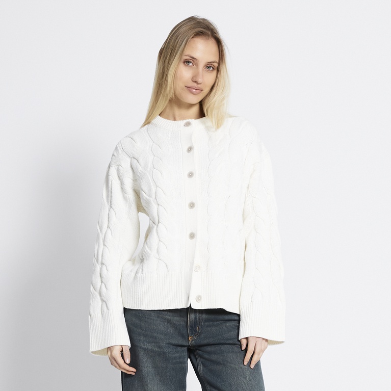 Cable knit cardigan "Viveka"